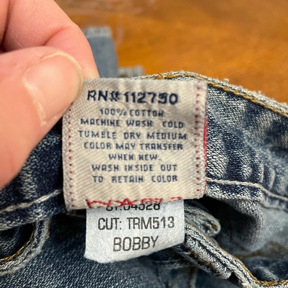 RARE True Religion Lady Godiva Bobby Embroidered Jeans Size 27 . - Picture 7 of 7